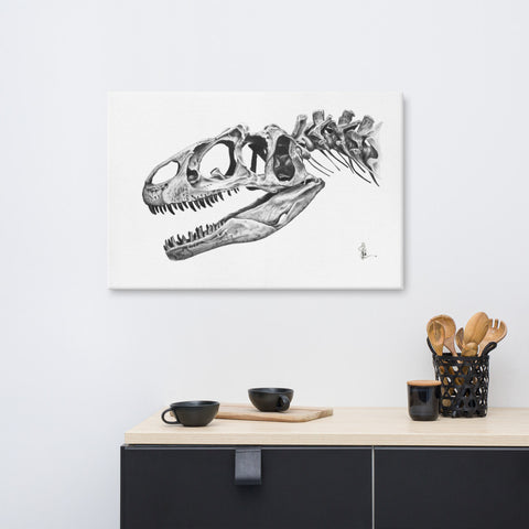 Allosaur (Allosaurus Fragilis) Canvas Print